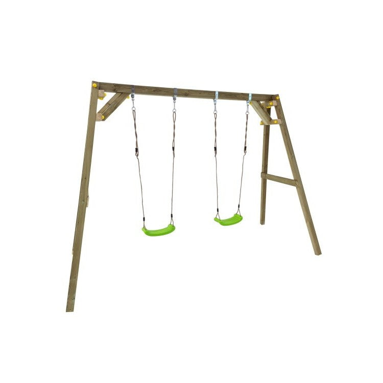 Columpio Doble De Madera Cuadrada Masgames Xylo Xl._1