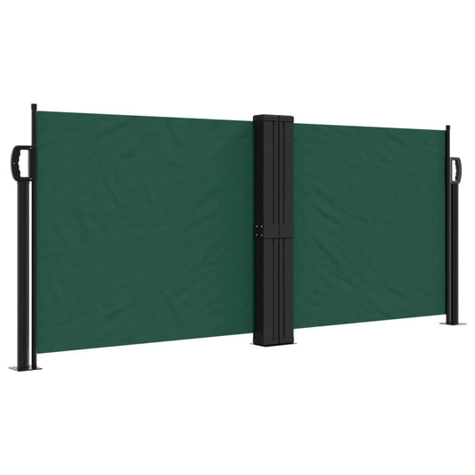 Vidaxl Toldo Lateral Retráctil Verde Oscuro 100x1000 Cm_0