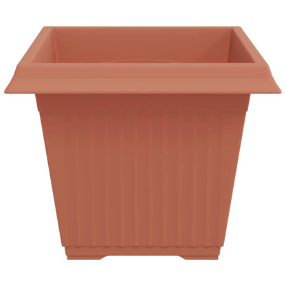 Maceta Cuadrada Para Flores 6 Uds. Rojo Ladrillo Plástico_5