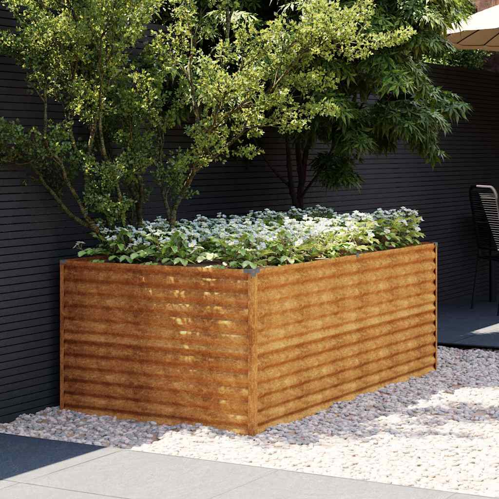 Jardinera De Acero Corten 196x100x69 Cm_1