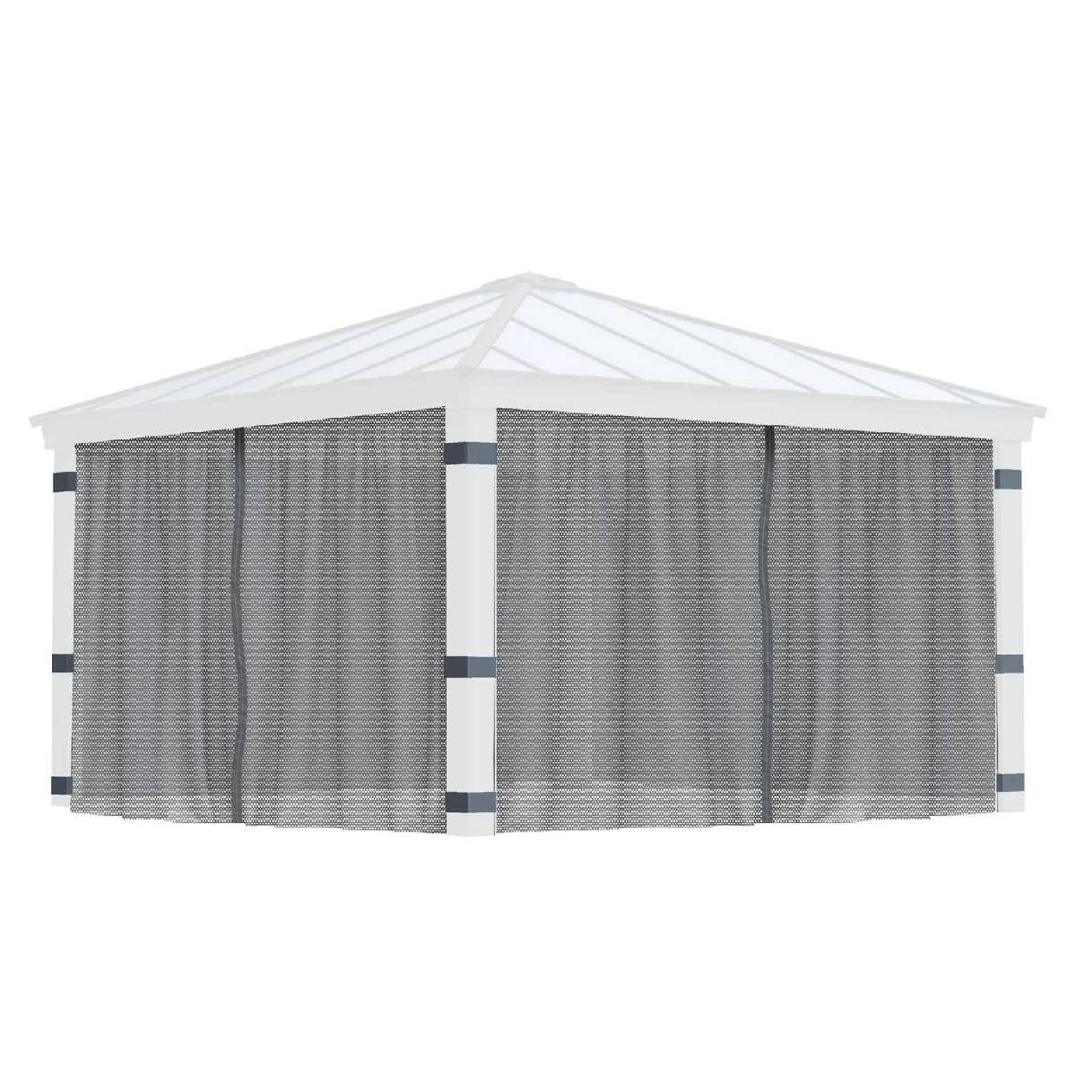 Conjunto de mosquiteiro para gazebo Dallas 422x422 Canopia