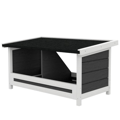 Ponederos Para Gallinas Pawhut Madera De Abeto Gris 66x37x34 Cm_4