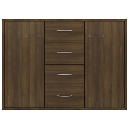 Aparador Madera Contrachapada Roble Marrón 88x30x65 Cm / Vetonek_5