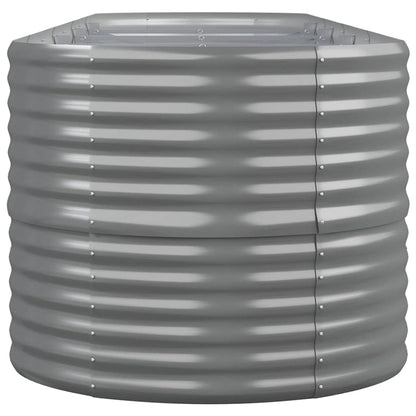 Jardinera Arriate Acero Galvanizado Gris 440x80x68 Cm_3