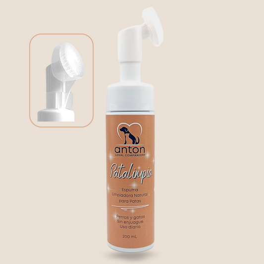 Espuma limpiadora natural para perros y gatos – Limpieza de patas 200 ml_0