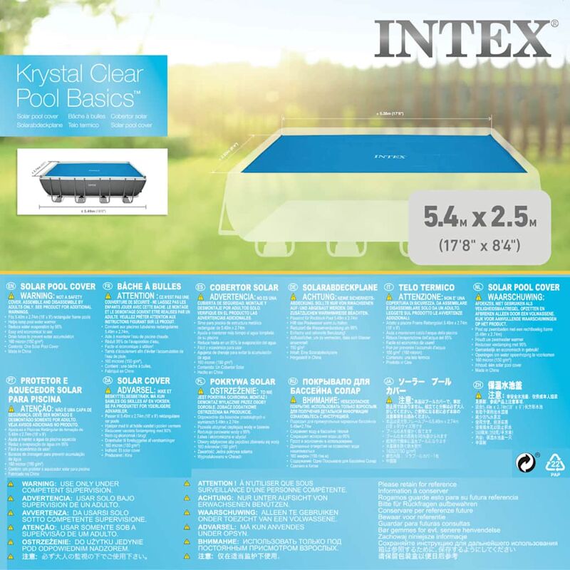 Intex Cubierta Solar Para Piscina Rectangular 549x274 Cm_5