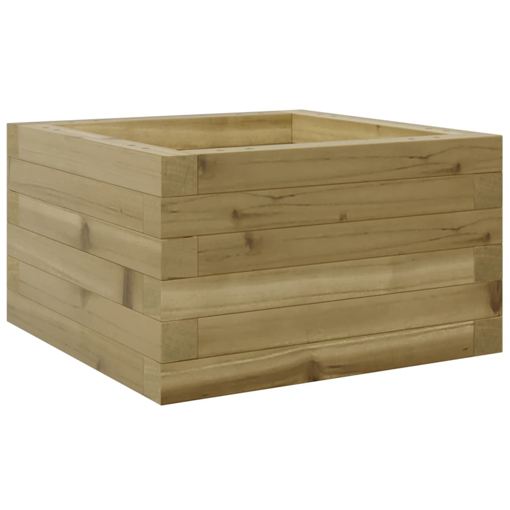 Jardinera De Madera De Pino Impregnada 40x40x23 Cm_0