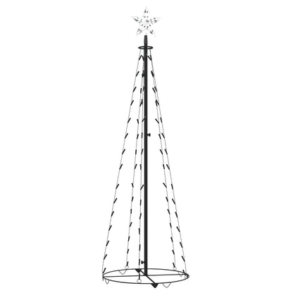 Vidaxl Árbol De Navidad Cónico 84 Led Blanco Frío 50x150 Cm_3