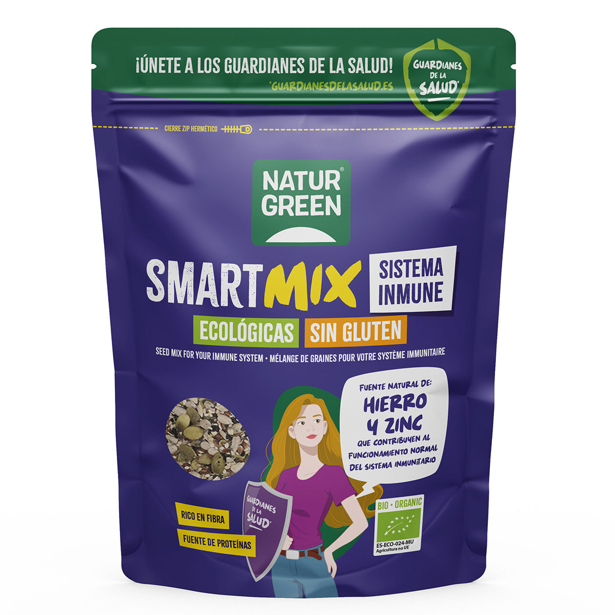 Mezcla de Semillas SmartMix Sistema Inmune Bio NaturGreen 175 g