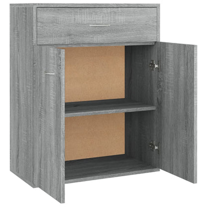 Aparador De Madera Contrachapada Gris Sonoma 60x30x75 Cm / Vetonek_2