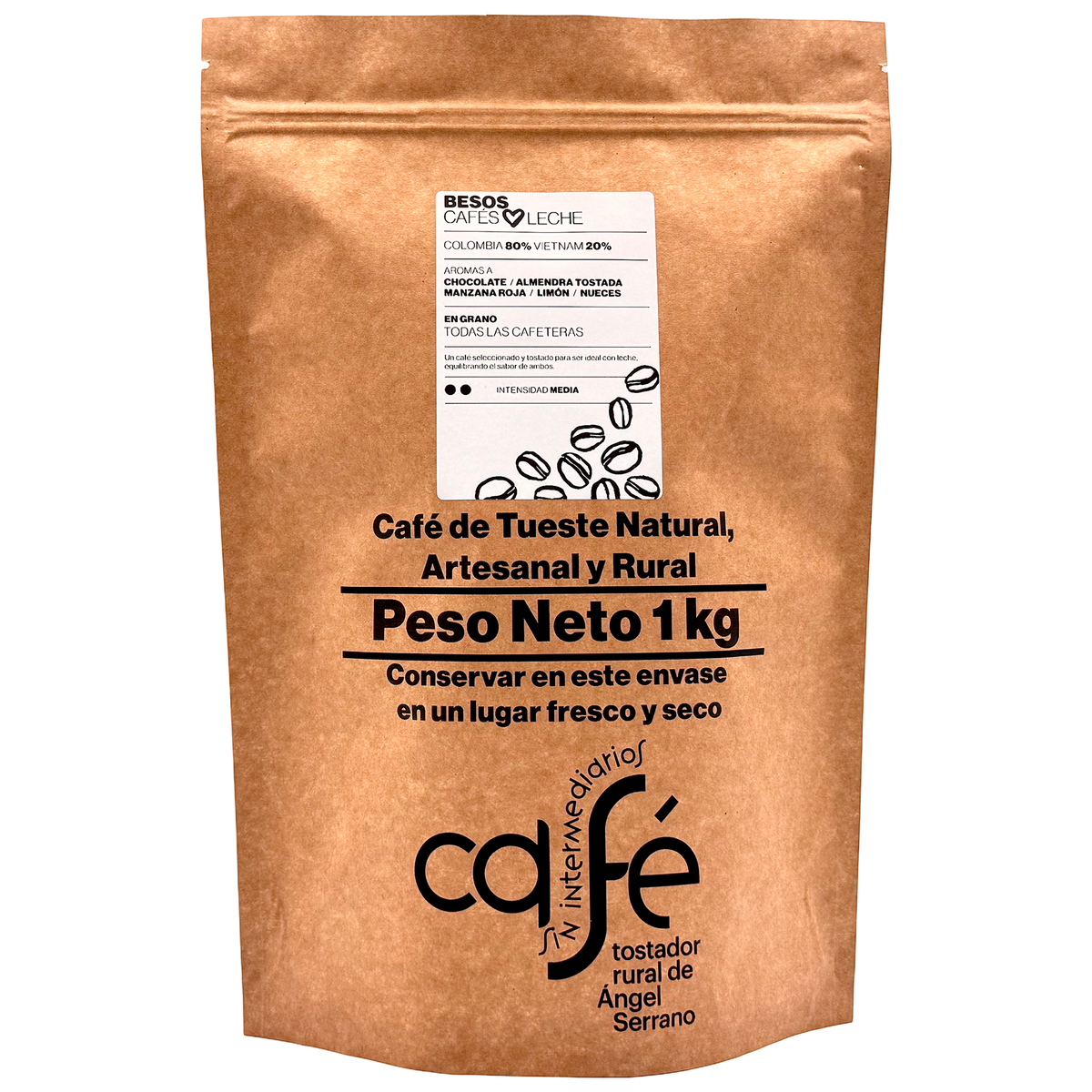 Cafe Sin Intermediarios Café Colombia Besos En Grano 1 Kg_0
