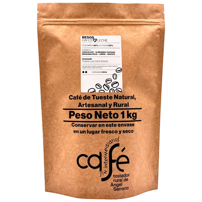 Cafe Sin Intermediarios Café Colombia Besos En Grano 1 Kg_0
