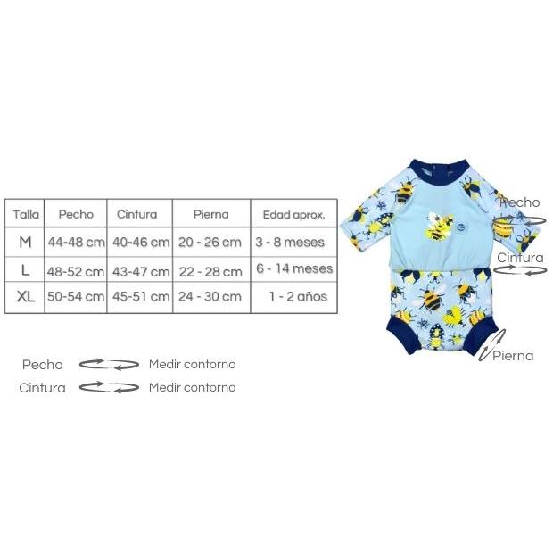 Happy Nappy Solar Suit Up &amp; Away Splash tamanho XL