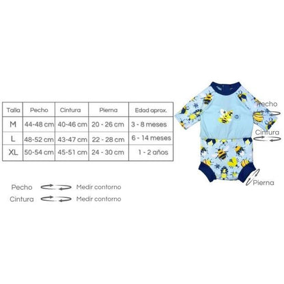 Bugs Life Happy Nappy Solar Suit - Splash tamanho M