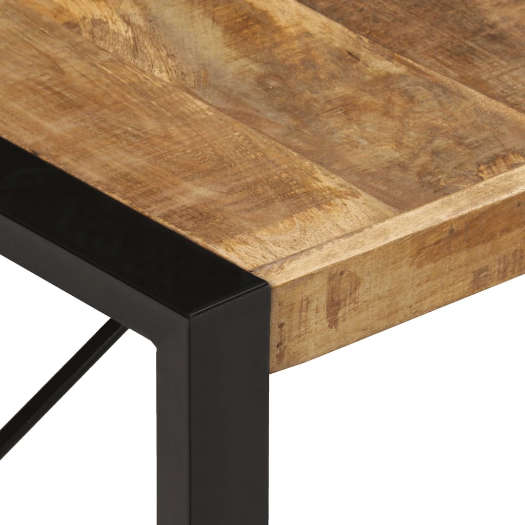 Mesa De Centro Madera De Mango Rugosa 140x70x40 Cm_2