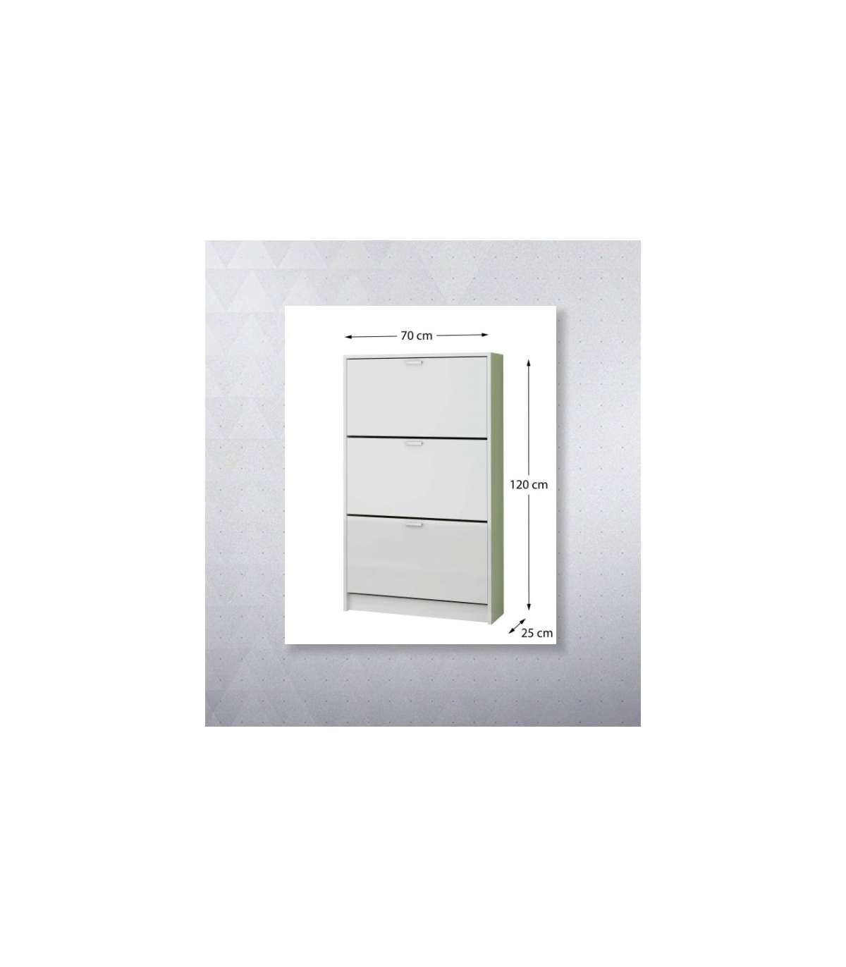 Mueble Zapatero Pili Con 3 Trampones En Roble. 70 Cm(ancho) 120 Cm(altura) 25 Cm(fondo)_2