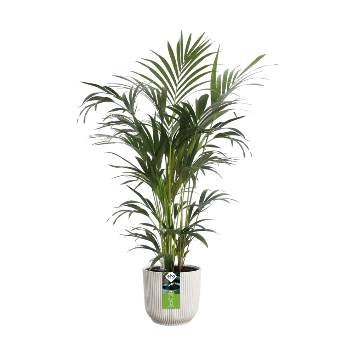 Maceta Blanco Lino All-in-1 Vibes Round Elho 18cm + Swi 17 100% reciclado