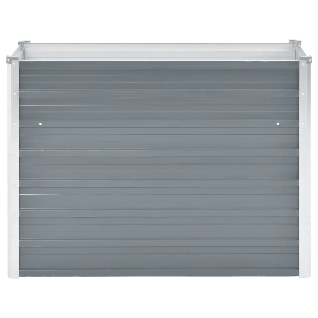 Arriate De Jardín De Acero Galvanizado Gris 100x40x77 Cm_2