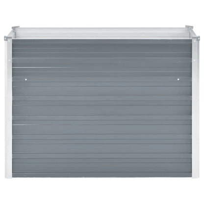 Arriate De Jardín De Acero Galvanizado Gris 100x40x77 Cm_2