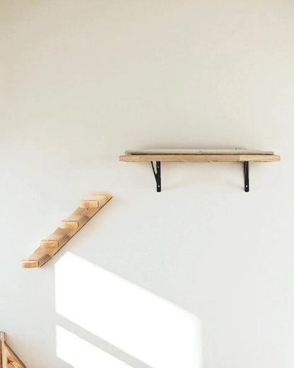 Estanteria Para Gatos Ancla, Madera De Caucho Y Sisal_2