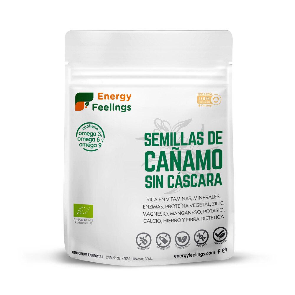 Sementes de cânhamo orgânicas com casca Energy Feelings (embaladas a vácuo) 1 kg