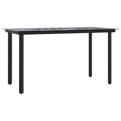 Set Comedor De Jardín 9 Pzas Cojines Ratán Sintético Gris Claro / Vetonek_4