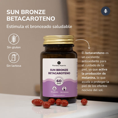 Sun Bronze Beta-Caroteno Planeta Huerto 60 pérolas