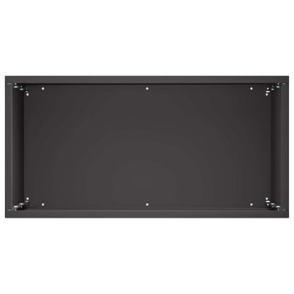 Macetero De Jardín Negro 40 X 20 X 50 Cm Acero Laminado En Frío_3