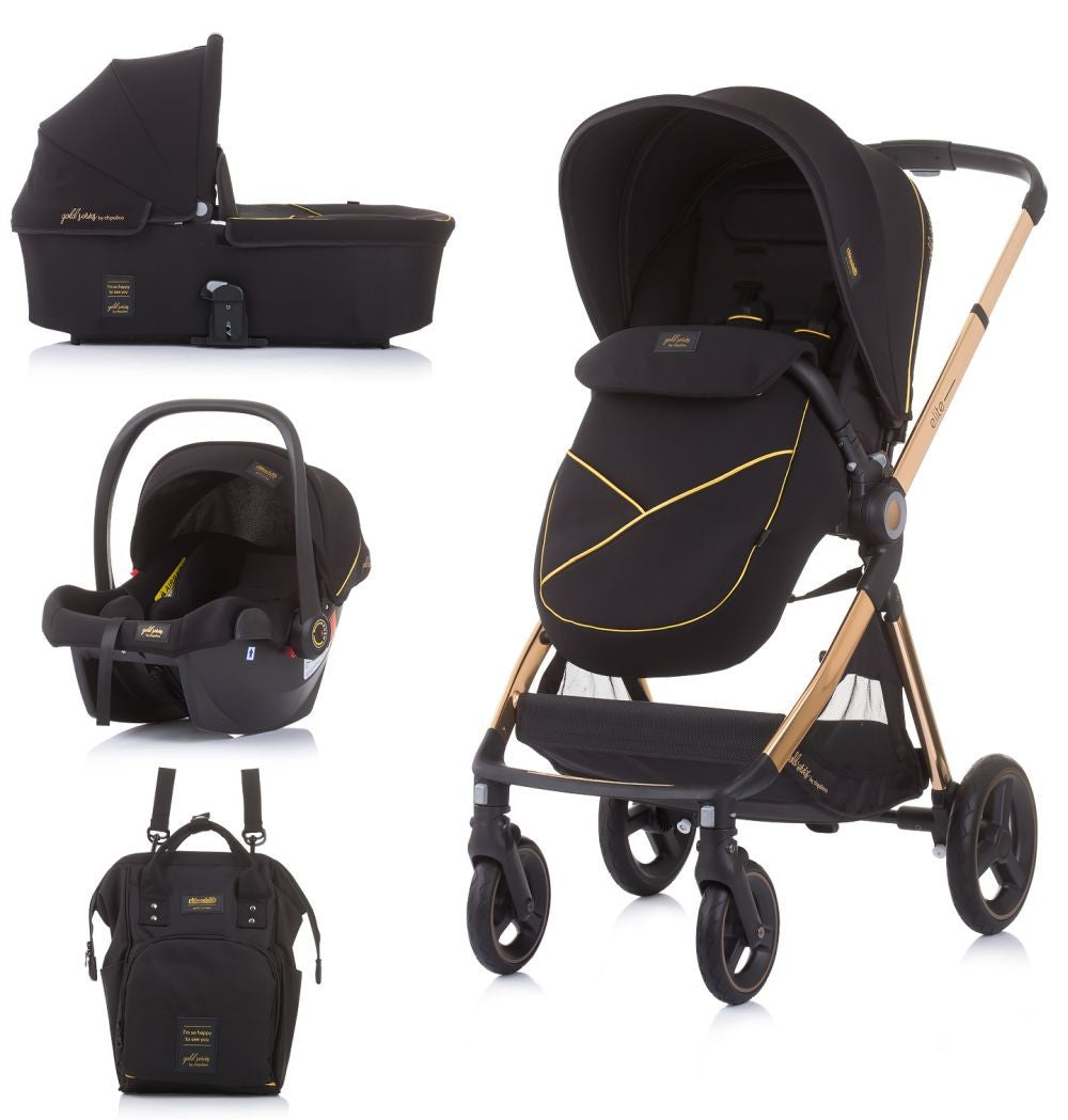 Carrito De Bebé Trío Elite Hasta 22 Kg Ebony_0