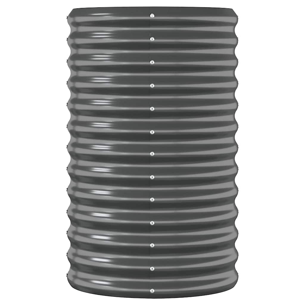 Jardinera Arriate Acero Galvanizado Antracita 224x40x68 Cm_3