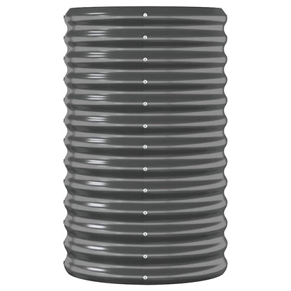 Jardinera Arriate Acero Galvanizado Antracita 224x40x68 Cm_3