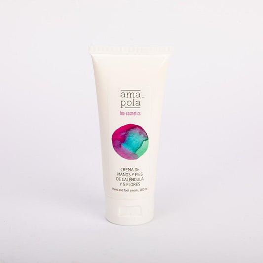 Creme para Mãos e Pés Calêndula e 5 Flores de Papoila 100 ml