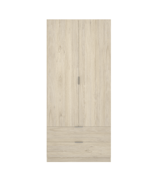 Armario Sabiote 2 Puertas Abatibles Y 2 Cajones En Roble Natural 184 Cm(alto)81 Cm(ancho)5_0