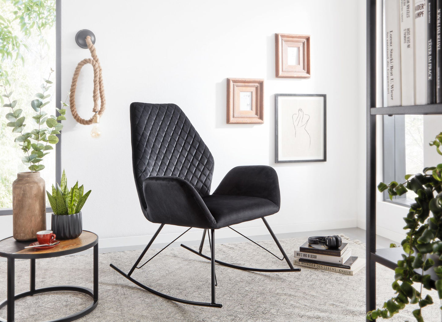 Mecedora Negra 73x94x84 Cm_2