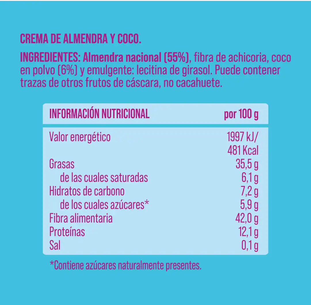 Crema de almendra y coco The Nut Club 200g_1