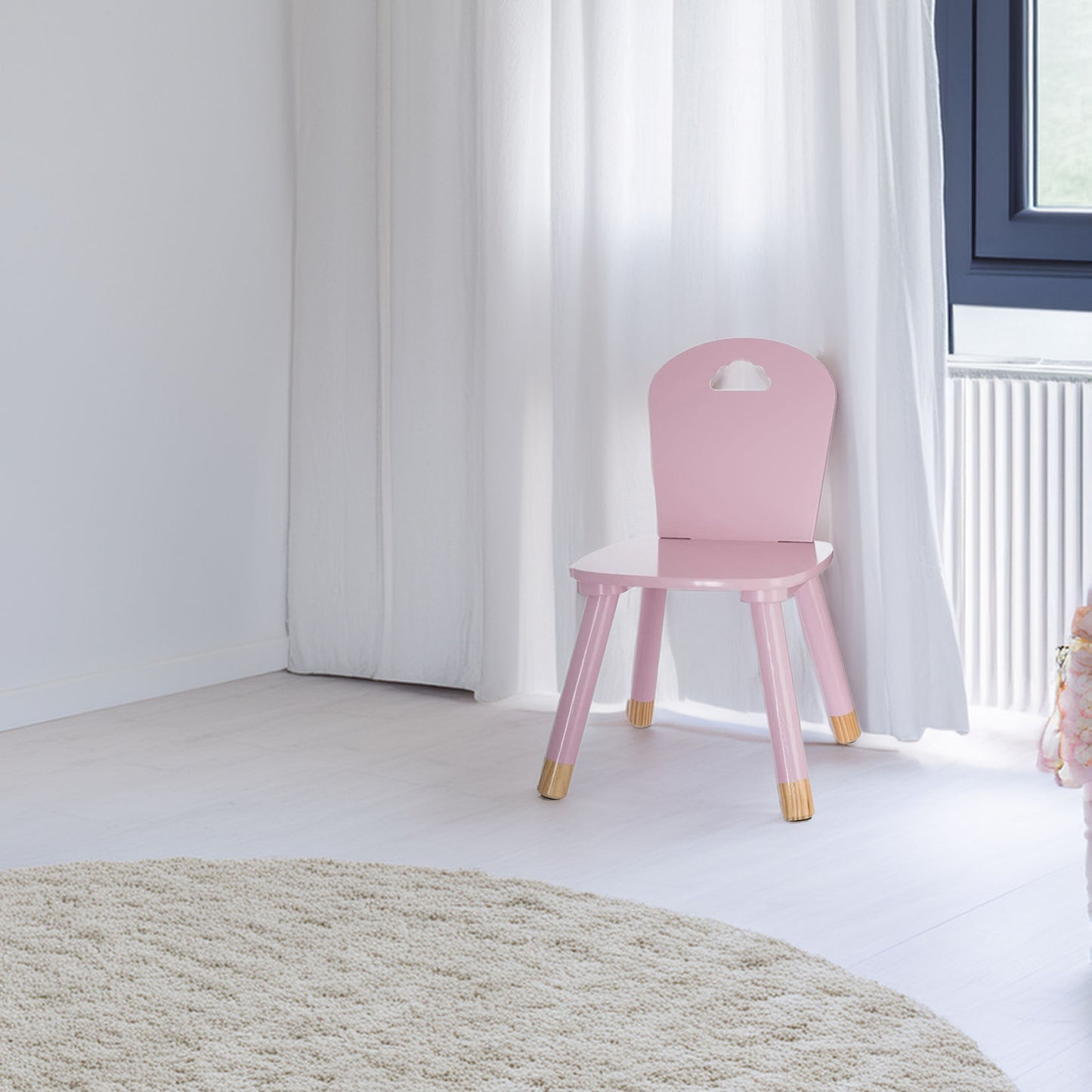 Wellhome Silla Para Niños Rosa_2