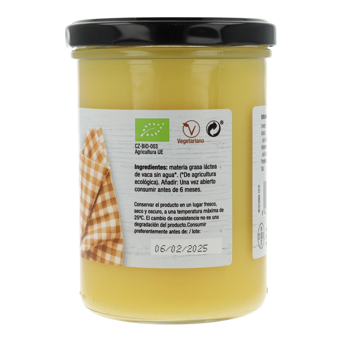 Manteiga clarificada Ghee 100% natural Vegetalia