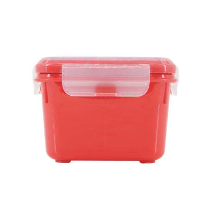 2x Herméticos Super Lock Micro 1,1 L., Cuadrados, Aptos Para Cocinar Al Vapor En El Microondas, Ideal Transporte Y Almacenamiento De Alimentos, Cierr_5