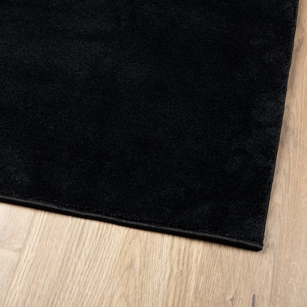 Vidaxl Alfombra De Pelo Corto Oviedo Negro 100x200 Cm_3