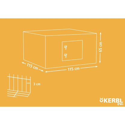 Kerbl Recinto Exterior Para Animales Pequeños Y Barrera Escape Cromado_2