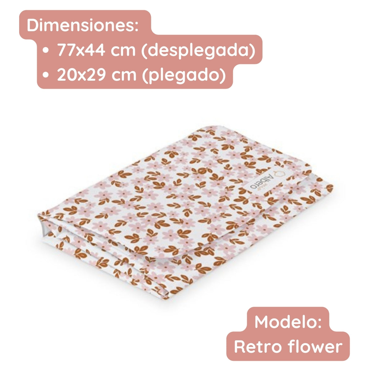 Cotton Color Cambiador Plegable De Viaje Plastificado Cotton Color Albero Mio | Cambia A Tu Bebé Fuera De Casa Sin_2