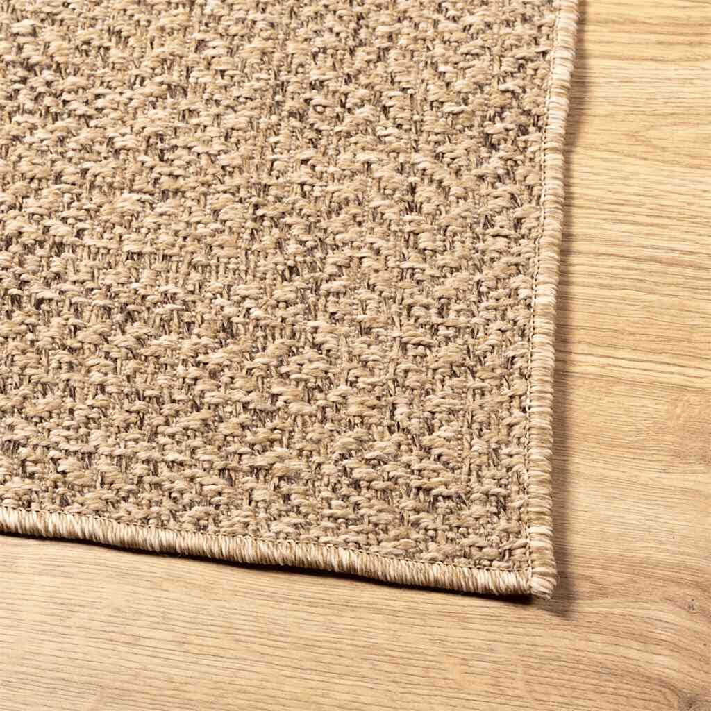 Vidaxl Alfombra Zizur Aspecto Yute Interior/exterior Beige 120x170 Cm_4