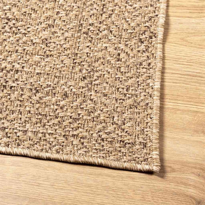 Vidaxl Alfombra Zizur Aspecto Yute Interior/exterior Beige 120x170 Cm_4