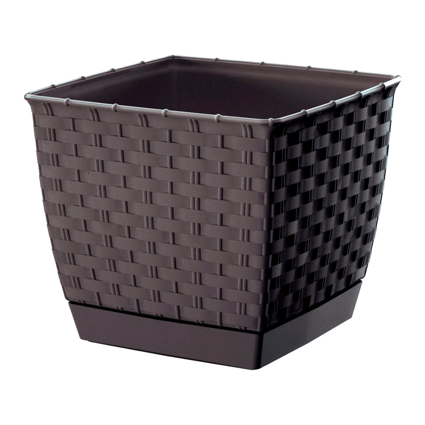 Maceta Ratolla Square 3,8l., Dimensiones (mm) 190x190x159, Color Ocre Oscuro_0