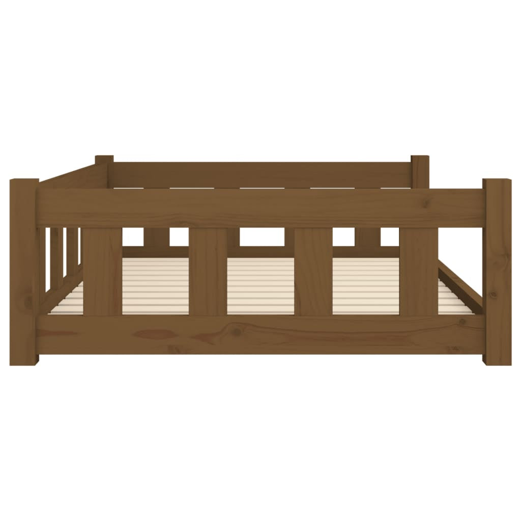 Vidaxl Cama Para Perros Madera De Pino Marrón Miel 105,5x75,5x28 Cm_4