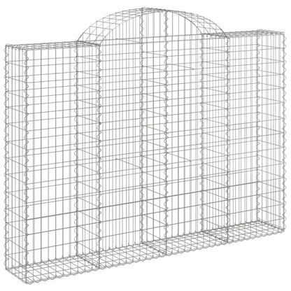 Cestas Gaviones 14 Uds Forma De Arco Hierro 200x30x140/160 Cm_2