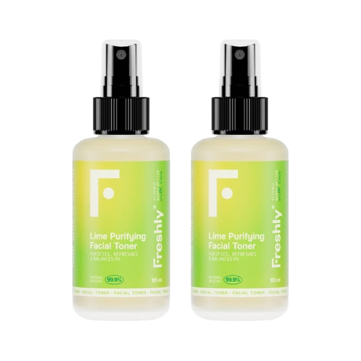 Pack de 2 tónicos faciais purificantes Freshly Lime 150ml