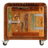 Mesa de cabeceira de madeira maciça reciclada 50x30x50 Cm