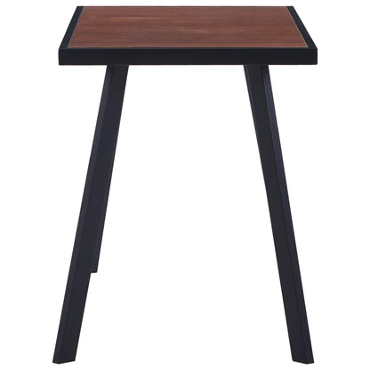 Mesa De Comedor Mdf Natural Y Negro 120x60x75 Cm_1