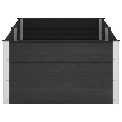 Arriate Elevado Negro 200 X 100 X 54 Cm Wpc Y Aluminio_3